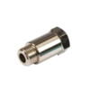 Cylindrical Reducer, Extended Nickel Plated Brass, Male/Female